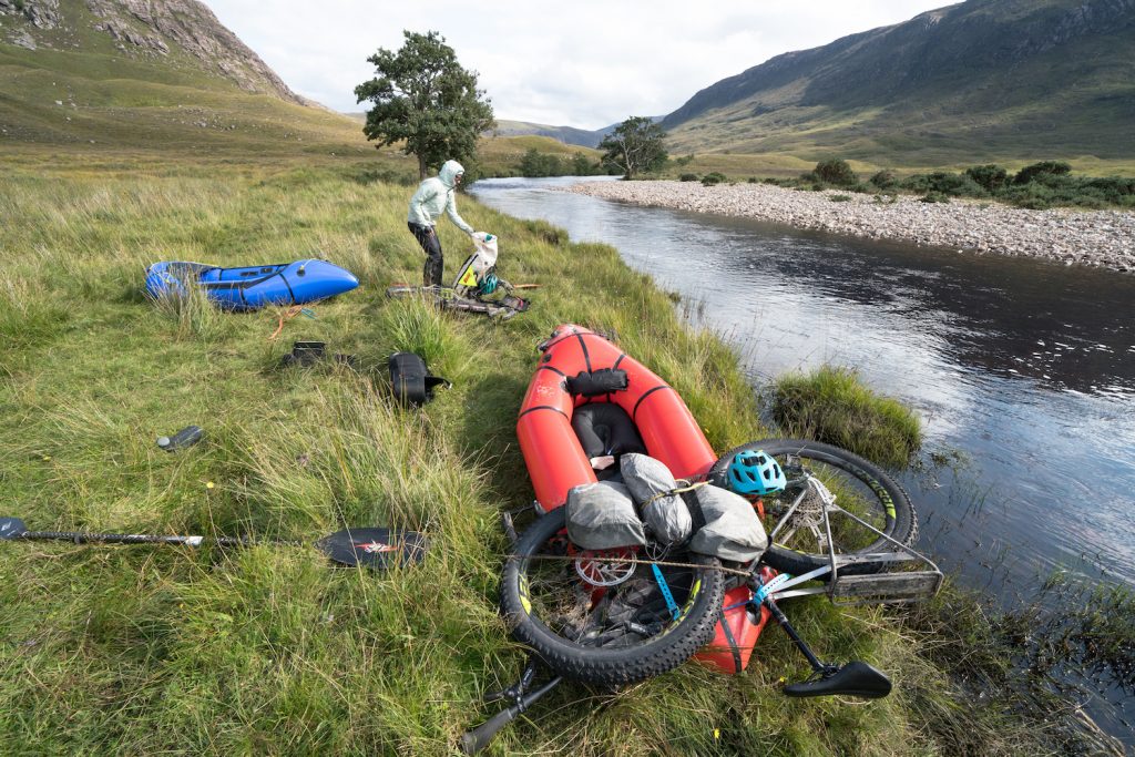 So you want to bikeraft? how to put a bike on a packraft