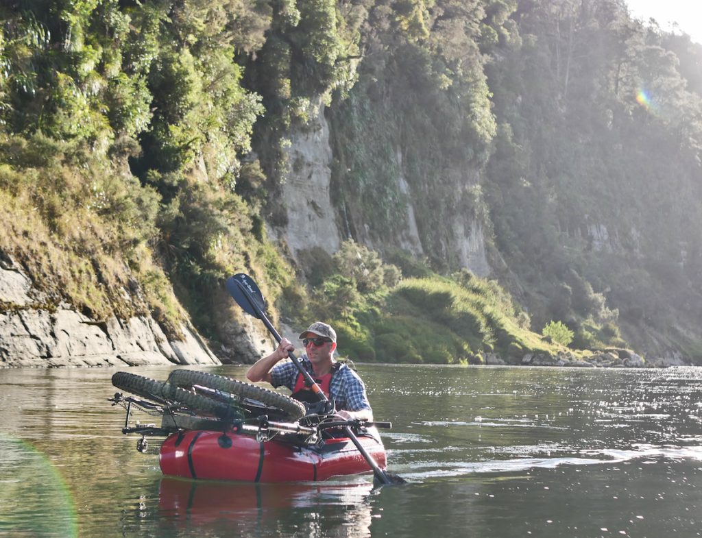 history of bikerafting, the kennett brothers on the whanganui river, new zealand