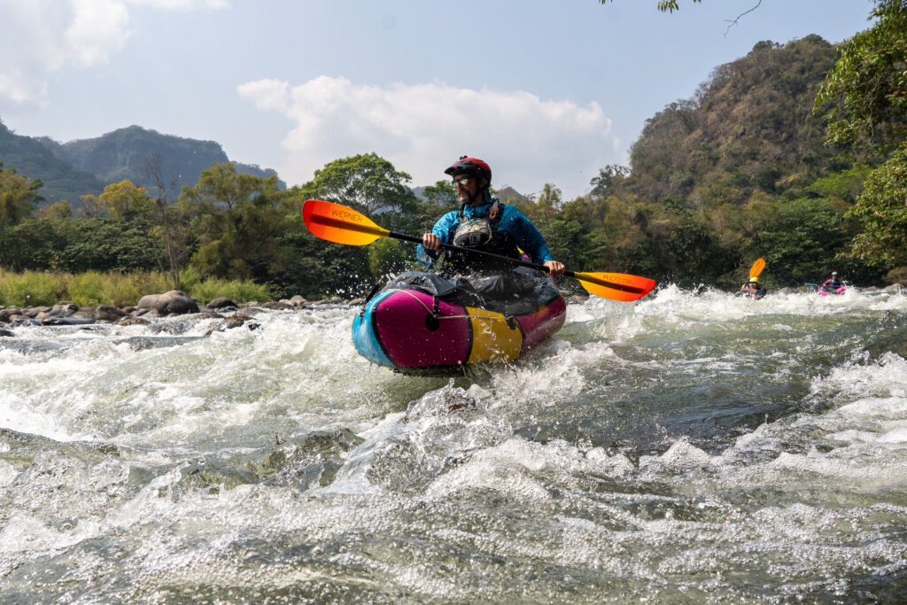 Doom paddling the Antigua River. Photo by Juan Femat.