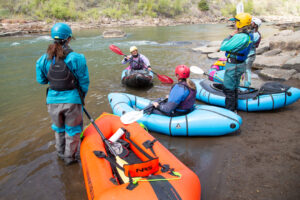 Packrafting Instruction: Four Corners Guides Women's Level II Course on the Animas River, Spring 2026