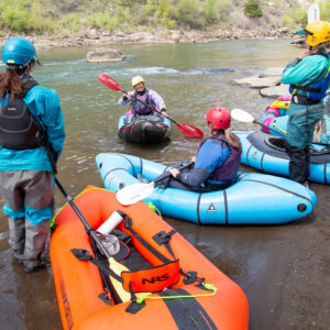 Packrafting Instruction: Four Corners Guides Women's Level II Course on the Animas River, Spring 2026